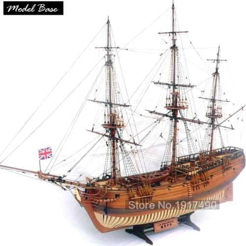 Wooden Ship Models Kits Educational Toy Train Hobby Model Boats Wooden 3d Laser Cut Scale 1/32 HMS Druid 1776 16 Cannon Frigate