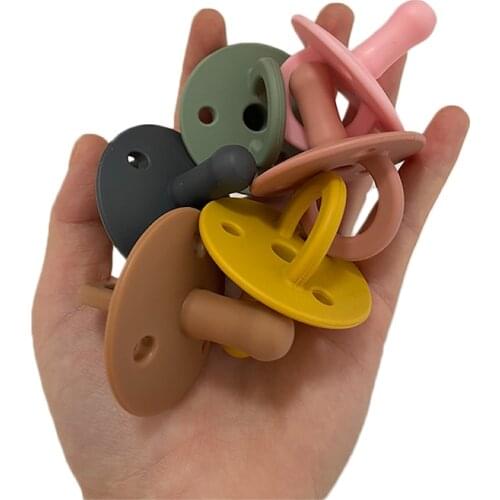 Baby Silicone Pacifier BPA Free Infant Newborn Soother Soft Nursing Dummy Nipple Food Grade Silicone Baby Care