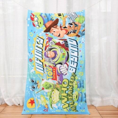 Disney Cotton Childrens Bath Towel Bathrobe Cloak Swimming Beach Towel Caroon With Hood Mikey Mouse Minnie Car Mcqueen Boy Girl