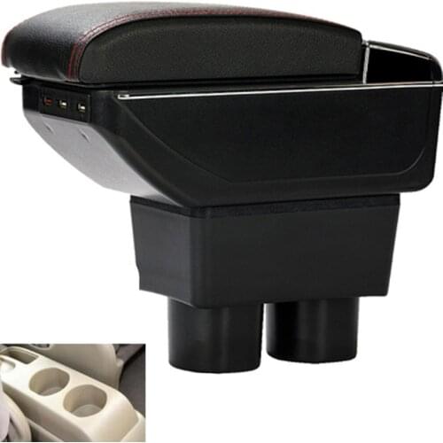 For Nissan Tiida armrest box center Storage box with cup holder ashtray interior accessories parts decoration 2005-2014