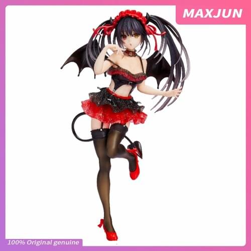 MAXJUN Genuine Anime DATE A LIVE Figure TAITO Tokisaki Kurumi Nightmare little devil 20cm PVC Model toys sexy Action figure