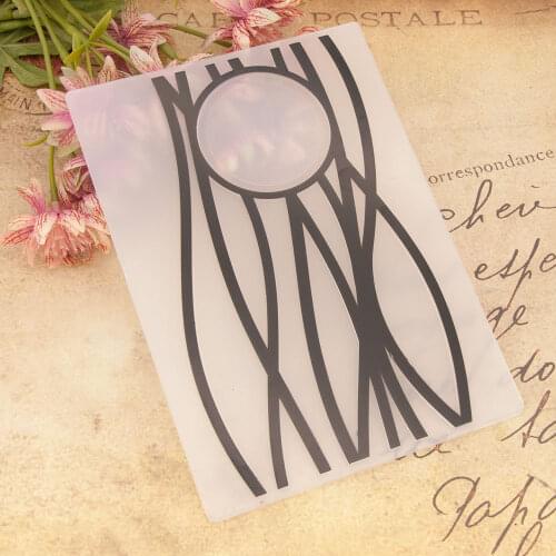 ZFPARTY Line Plastic Embossing Folders for DIY Scrapbooking Paper Craft/Card Making Decoration Supplies