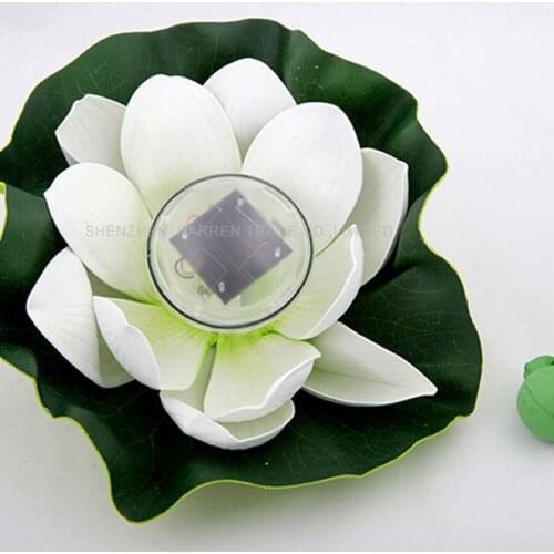 Solar Lotus Light Solar Light colorful waterproof Outdoor Pool Solar Powered Led Landscape Lotus Flower Light