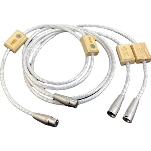 One pair Nordost Odin2 silver XLR balance cable for amplifier CD player HIFI audio cables