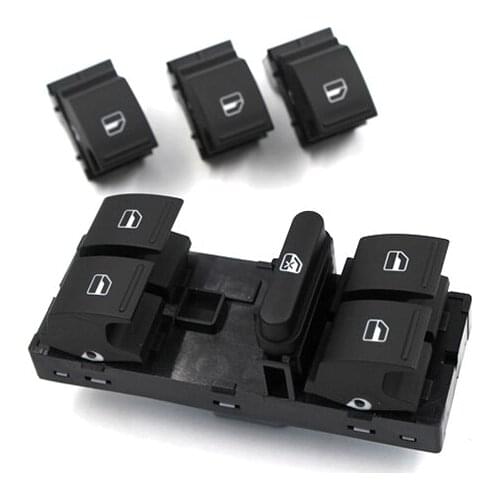 OEM Window Glass Lifter Regulator Side Mirror Control Lever Switch for Skoda Superb Fabia 2008-2010