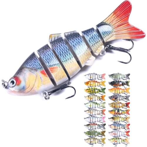 Sinking Wobblers Fishing Lures 10cm 18g 6 Multi Jointed Swimbait Pesca Hard Artificial Bait Pike/Bass Fishing Lure Crankbait