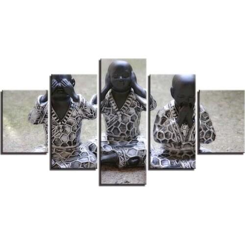 Full Square 5D DIY Diamond Painting 5 pcs monk,buddha diamond Embroidery mosaic Cross Stitch Rhinestone Painting art accessory
