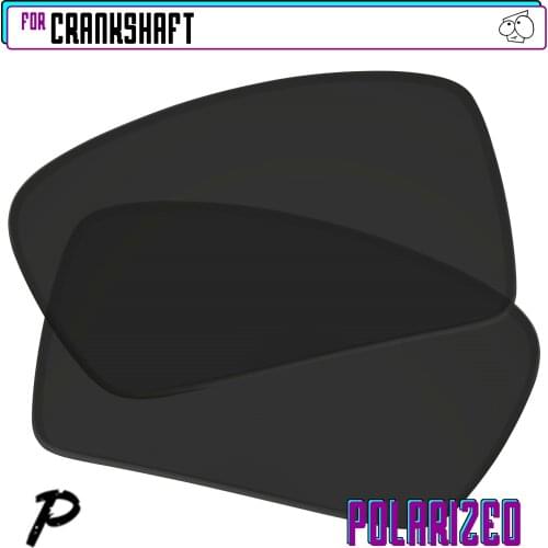 EZReplace Polarized Replacement Lenses for - Oakley Crankshaft Sunglasses - Black P