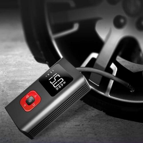 150PSI Mini Portable Air Compressor Tire Inflator Electric Air Pump With LED Light For Car Motorcycle Bicycle Swimming Ring Ball