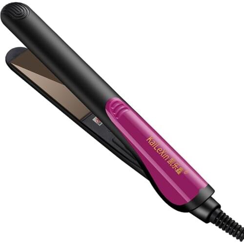 Portable Hair Straightener Ceramic Heating Plate Straight Curly Hair Dual-Use Anti-scalding Hair Straightener Salon Styling Tool