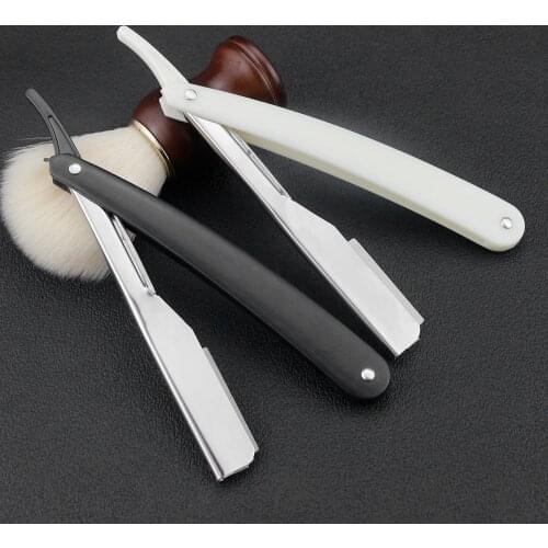 Professional Shaving Razor Men Barber Razor Haircut Tools Straight Edge Folding Shaving Knife Hair Remover Shaver Razor Holder