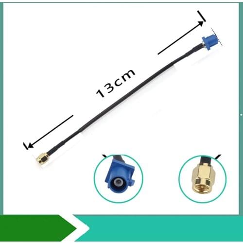 Wire Connector Fakra C Plug to SMA Male Straight Assembly Extension Coaxial Cable for GPS Antenna