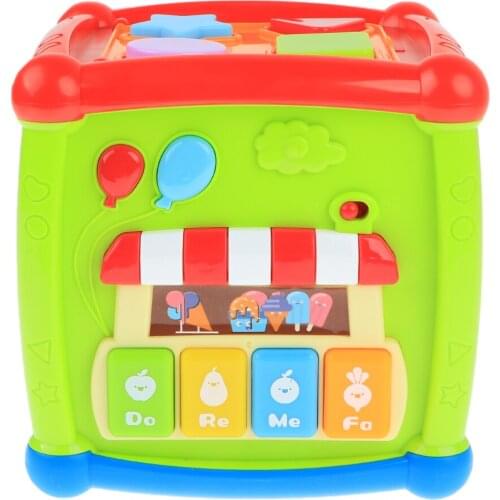 Multicolored Intellectual Wisdom Cube Box W/Music Kids Baby Educational Toy