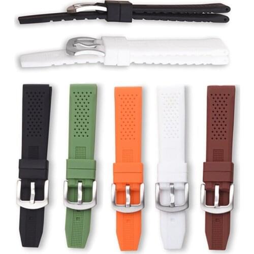 20mm 22mm Watch Strap Soft Silicone Watchband for Gear S2 S3 Huami Watches Waterproof Sport Watch Band Bracelet Accessories