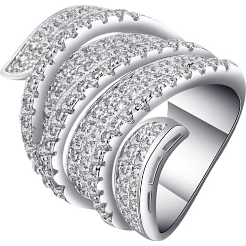 Seanlov Top Selling 2019 New Arrival Luxury Rings AAA Grade Bright Cubic Zirconia For Women Large Fashion Rings