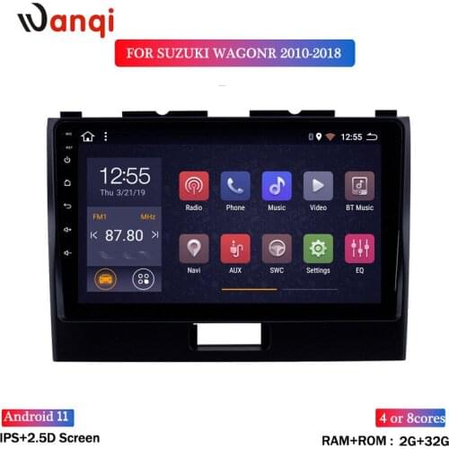 Eight Cores 2+32G Car Android 8.1 Multimedia Player for SUZUKI WAGONR 2010 2011-2018 GPS Navigation BT SWC RDS WiFi Mirror Link