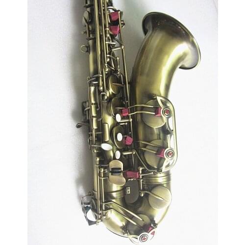 High Quality Brand Tenor Saxophone Antique Copper B-flat Tenor Sax Retro Bronze Mouthpiece and case