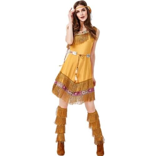 Womens Halloween Costume Indian Princess Costume Top Quality Sexy Fancy Dress