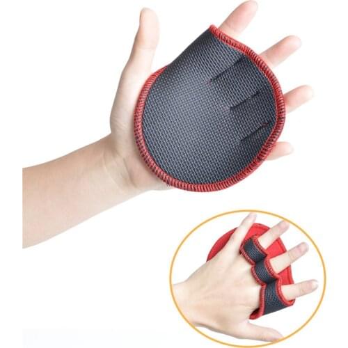 Weightlifting Gloves Anti-Slip Breathable Sports Fitness Palm Protecter for Dumbbell and Gym Training Palm Guard THANKSLEE