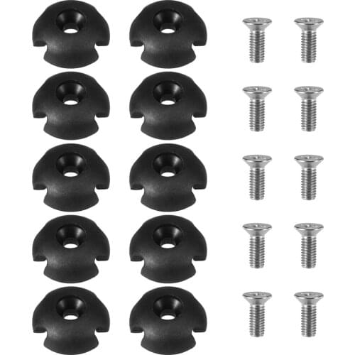 10PCS Kayak Plastic Deck Line Guide Slotted Round Out Fitting Accessories for Kayak Canoe Boat Kayak Accessories