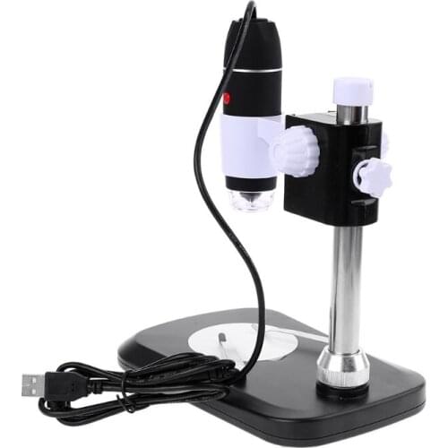 1600X 8 LED Digital Microscope USB Endoscope Camera Magnifier Electronic Monocular Microscope with Stand