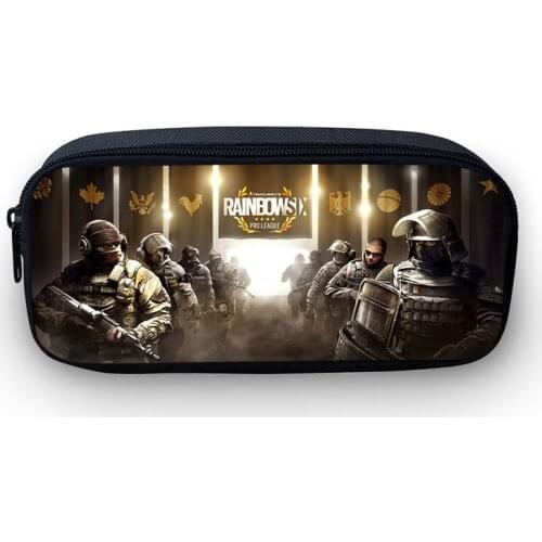 2019 VEEVANV Game Rainbow Six Boys Pencil Case Office Pen Pouch Men Organizer Wallets Cool Children School Purse Writing Holder