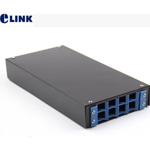 3pcs 8 cores FTTH SC blank terminal box SPCC 8 ports LC ST FC fiber optic patch panel FTTX distribution box black ELINK