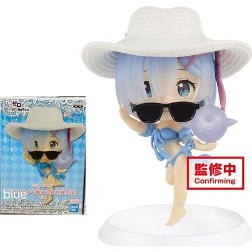 Bandai Re:life In A Different World From Zero Rem Version Q Pvc Assembly Model Western Animiation Action Figure Kids Toys