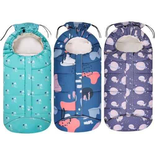 Baby Sleeping Bag Baby Stroller Winter Warm Bunting Bag Infant Wheelchair Envelopes Soft Footmuff Sleepsack Support Dropshipping