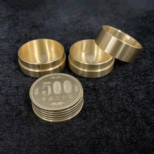 Dynamic Coins (Japan 500 Yen) Magic Tricks Magician Coin Disappearing Close Up Street Illusion Gimmick Mentalism Magia Toy Funny