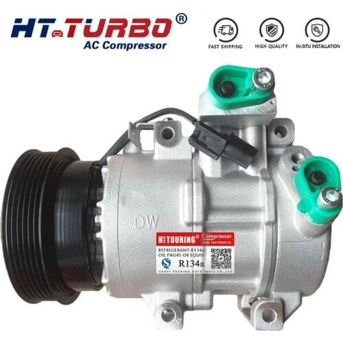 For 977011D300 97701-1D300 977011D300AS 977011D350 6SBU16 DV16 Auto AC Air Compressor For Car Kia Rondo 2007