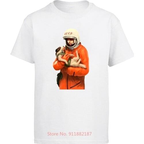 Yuri Gagarin Cccp Russian T Shirts Men Ussr Soviet Union Man Print T-shirt Moscow Russia Tees Male Short Sleeve tshirt