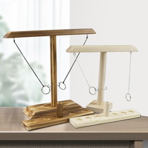 Drinking Game Toy Wooden Ring Toss Game Toss Hook Board games montessori toy games kids toys for children adult Party Home Game