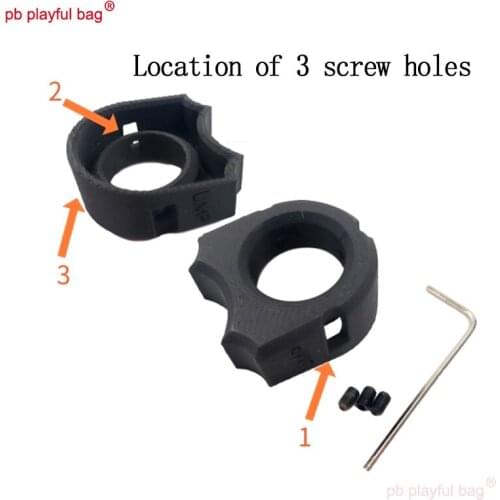 PB Playful bag Outdoor sport soft bullet gun henglifeng UMP stable ring Range extender 3D printing material toy accessories MG18