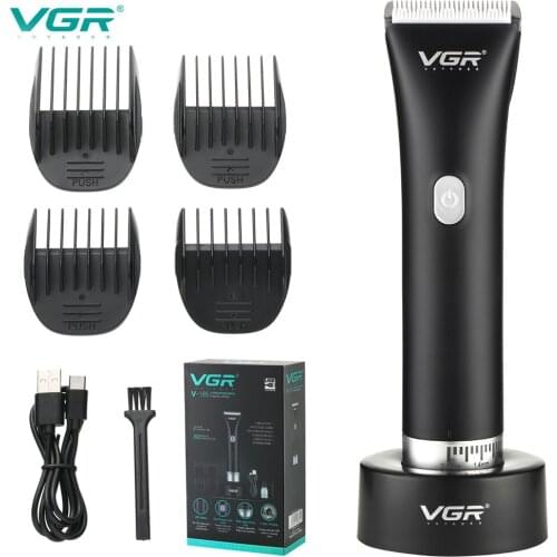 2021 New VGR Men Electric Hair Clipper Rechargeable Hair Trimmer Titanium Ceramic Blade Hair Cutting Barber Machine Waterwash