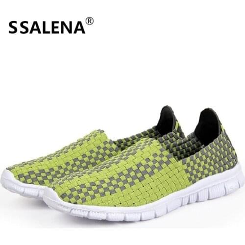 Lovers Weave Breathable Sneaker Men Slip On Running Shoes Spring Summer Outdoor Sports Shoes Lightweight Women Running Shoe B836