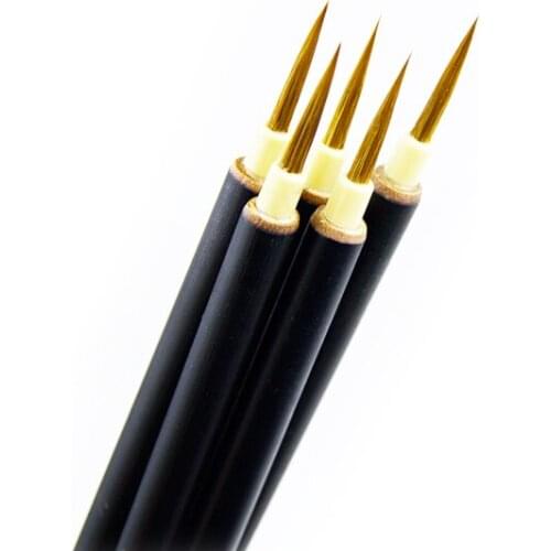 Chinese Painting Fine Line Brush Set 3pcs Weasel Hair Meticulous Freehand Comic Painting Writing Brushes Calligraphy Brushes