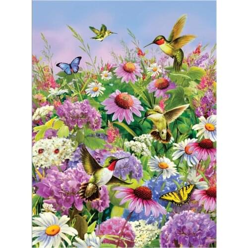 Embroidery Counted Cross Stitch Kits Needlework - Crafts 14 ct Aida DIY Arts Handmade Decor - Garden Flight