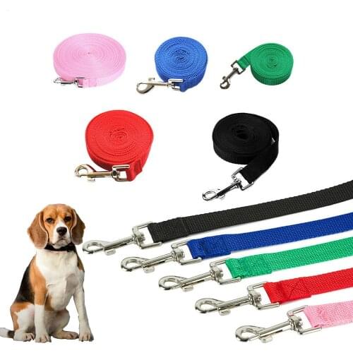 Pet Dog Leash Nylon Leash for Dogs Walking Training Leash Cats Dogs Harness Collar Leash Strap Belt 5Colors 1.5M 1.8M 3M 4.5M 6M