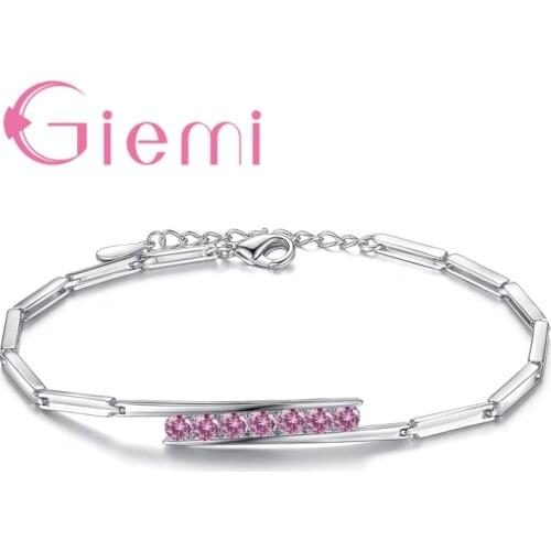 New Latest 925 Sterling Silver SilverBrecelet Simple Style Classic Fashion Women Accessories Party Meeting Bijoux Free Shipping