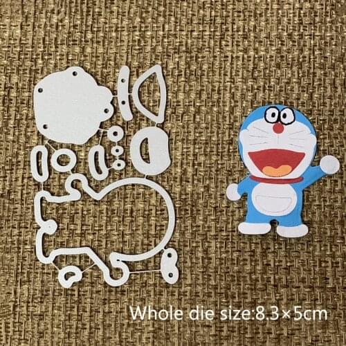 New Design Craft Metal Cutting Dies cut die lovely Cartoon Doraemon Scrapbooking Album DIY Paper Card Craft Embossing Die Cuts