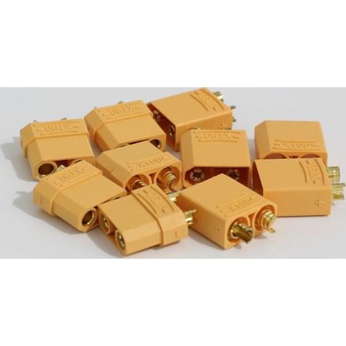 Above XT90 Male Female Bullet Connector Update Plug For Battery Connector RC Gold Plated Banana