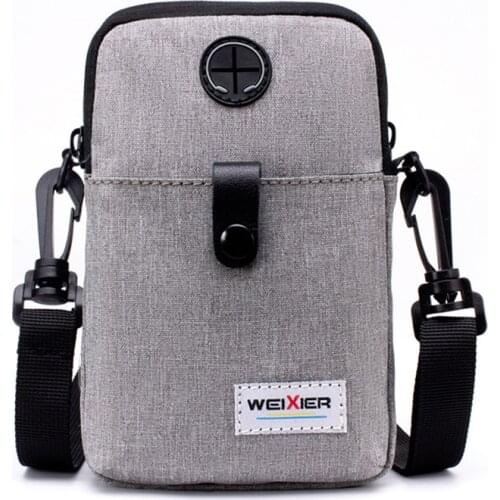 Unisex Casual Shoulder Bags Waterproof Cloth Crossbody Bags Phone IPAD Messenger Bags Zipper Pocket Waist Bag Sport Travel Bag