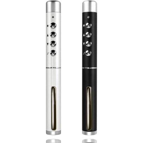 PPT Present RF 2.4G Wireless Presenter with Air Mouse PowerPoint Remote Control PPT Clicker Presentation Laser Pen