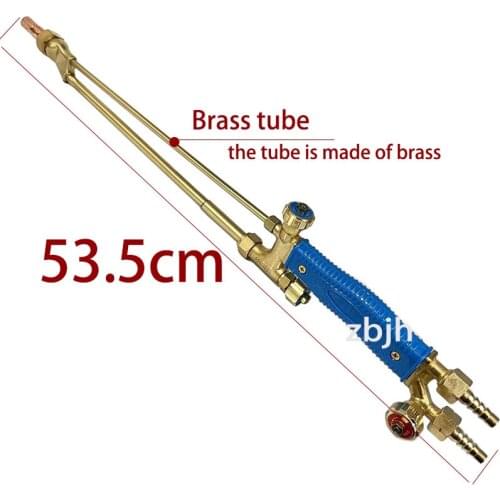 Stainless steel straight head oxygen acetylene injector cutting torch handle gas cutting gun