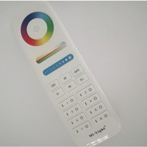 20pcs FUT089 Mi Light 2.4G wireless 8 Zone RF dimmer remote RGBWW RGB+CCT 5 in 1 led controller for RGB+CCT LED lamp strip bulb