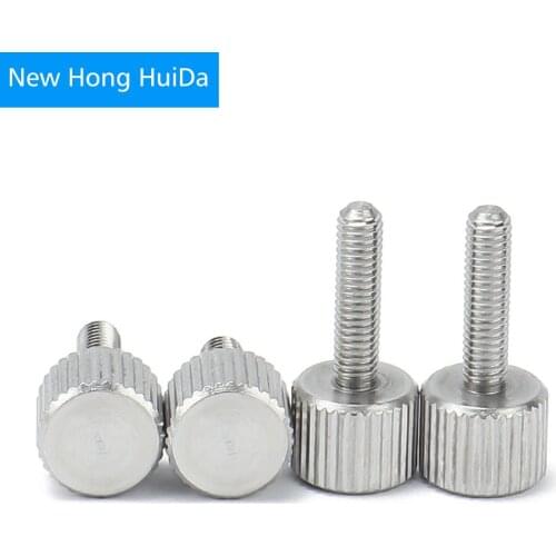 Thumb Screws Metric Thread Knurled Head Manual Adjustment Screws 304 Stainless Steel M2 M2.5 M3 M4 M5 M6