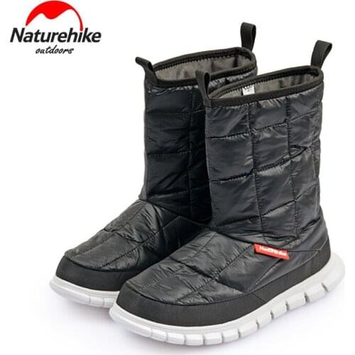 Naturehike Outdoor Warm Insulation Goose Down Base Camp Boots 95% White Goose Down Shoes Hiking Snowfield Windproof shoes