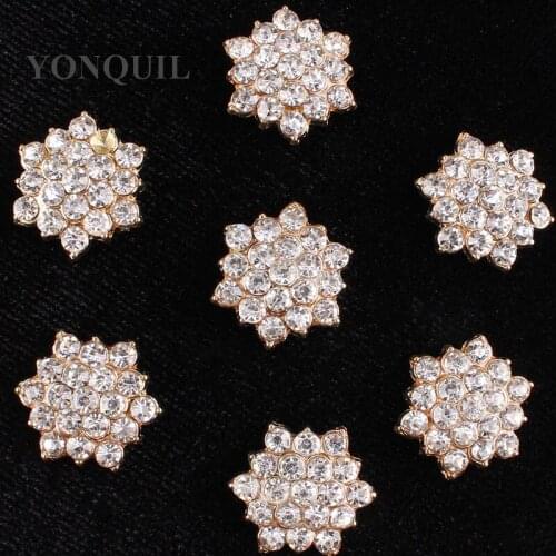 Vintage Crystal Hexagon Making For Womens Brooches Pin Material For Coat Hats Scraft Jewelry DIY Accessories 20Pcs/Lot SYBB86