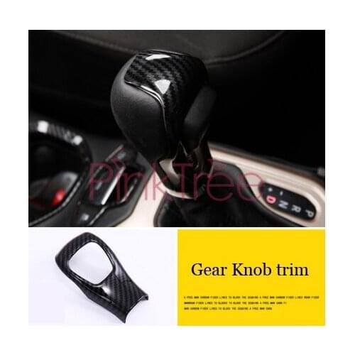 Interior Door Handle Bowl Cover Trim For Jeep Renegade 2016 2017 2018 Carbon Fiber Color SUV Styling Accessories